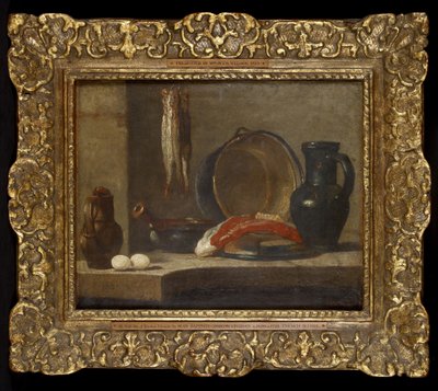 Still Life of Kitchen Utensils, c.1733-34 by Jean Baptiste Simeon Chardin
